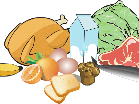 Believe It Or Not - Meat And Vegetables Clip Art (570x450)