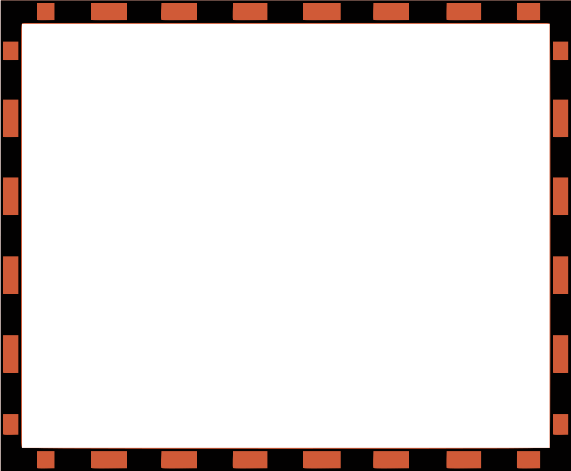 Worldlabel Com Border Orange Black 4x3 3 By Ryanlerch - Clip Art (2400x1980)