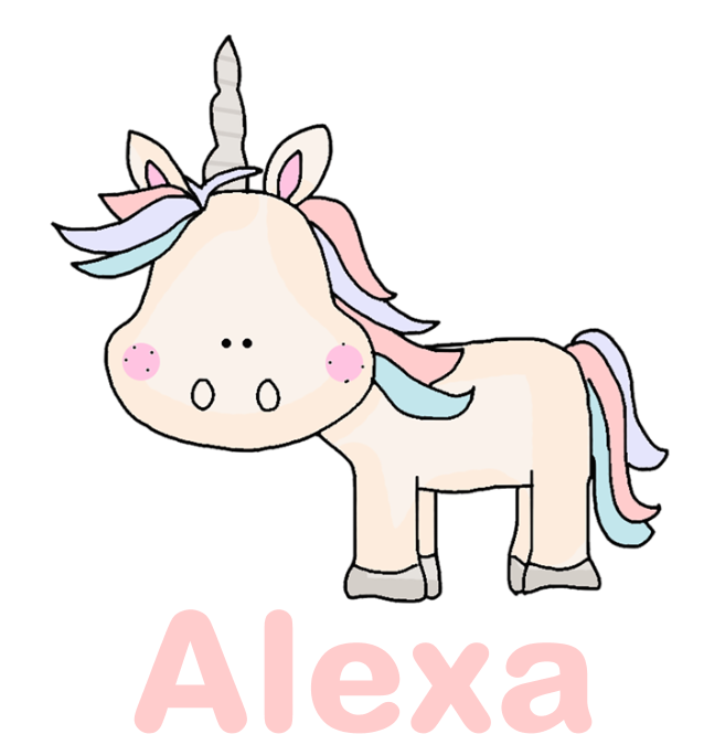 Alexa's Little Unicorn 5'x7'area Rug - Unicorn (700x700)