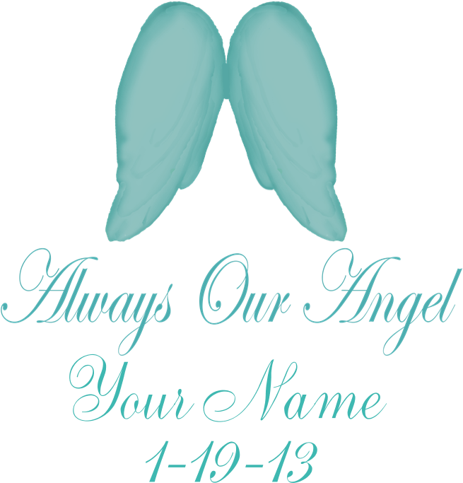 Always Our Angel Blue 5'x7'area Rug - Create Your Own Personalized Pink Always Our Angel (700x700)