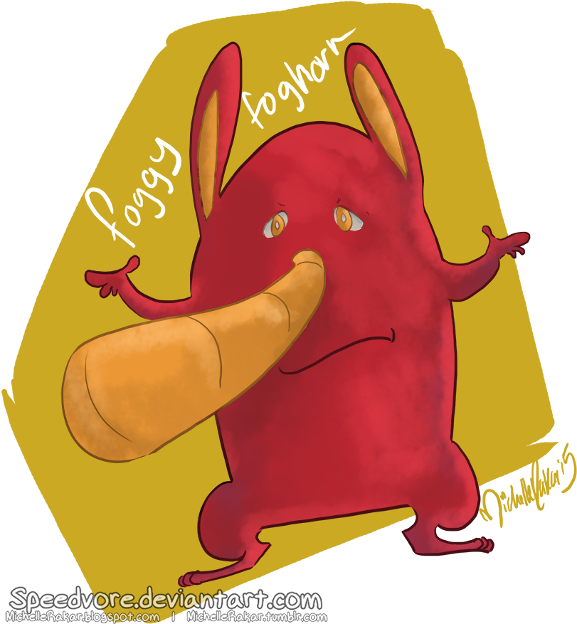 Foggy Is An Interesting Creature That Enjoys Going - Cartoon (820x900)