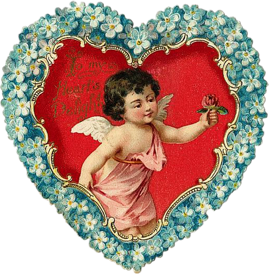 Victorian Valentine Clip Art (540x550)