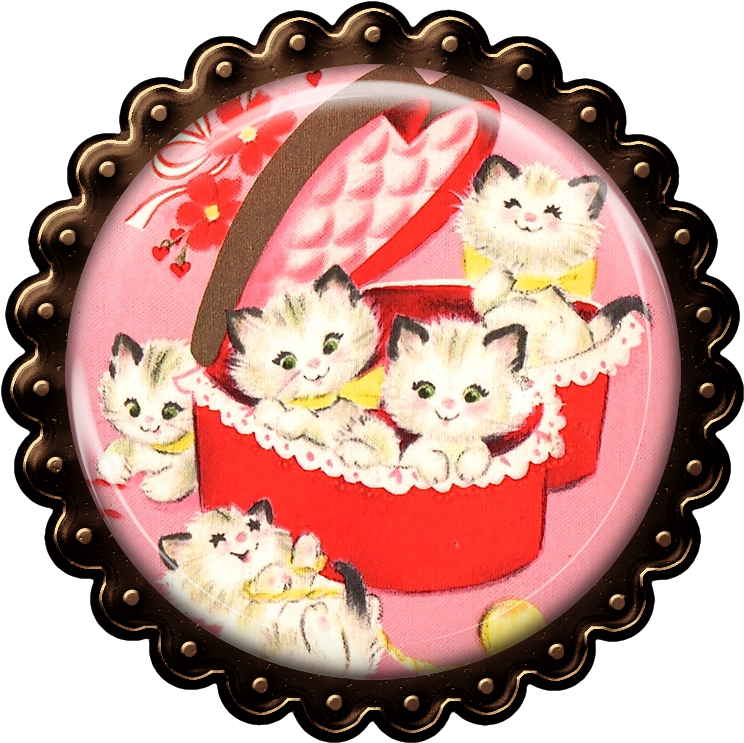 Love-themed Journal And Pocket Cards Vintage Valentine's - Happy Valentines Persian Cat (753x752)