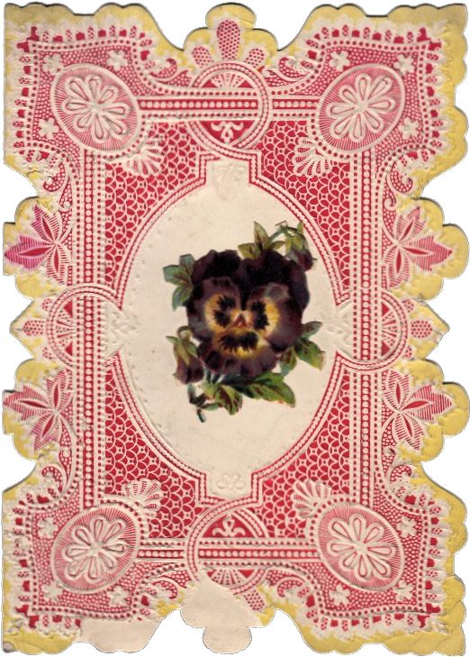 Victorian Valentine Lacey - Valentine's Day (581x792)
