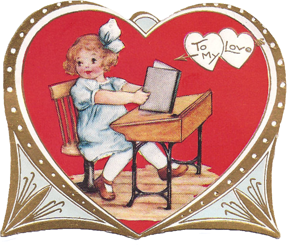Antique Images Free Printable Valentine Vintage Valentines - Happy Valentines Day Vintage Old School Large Mug (1200x1096)