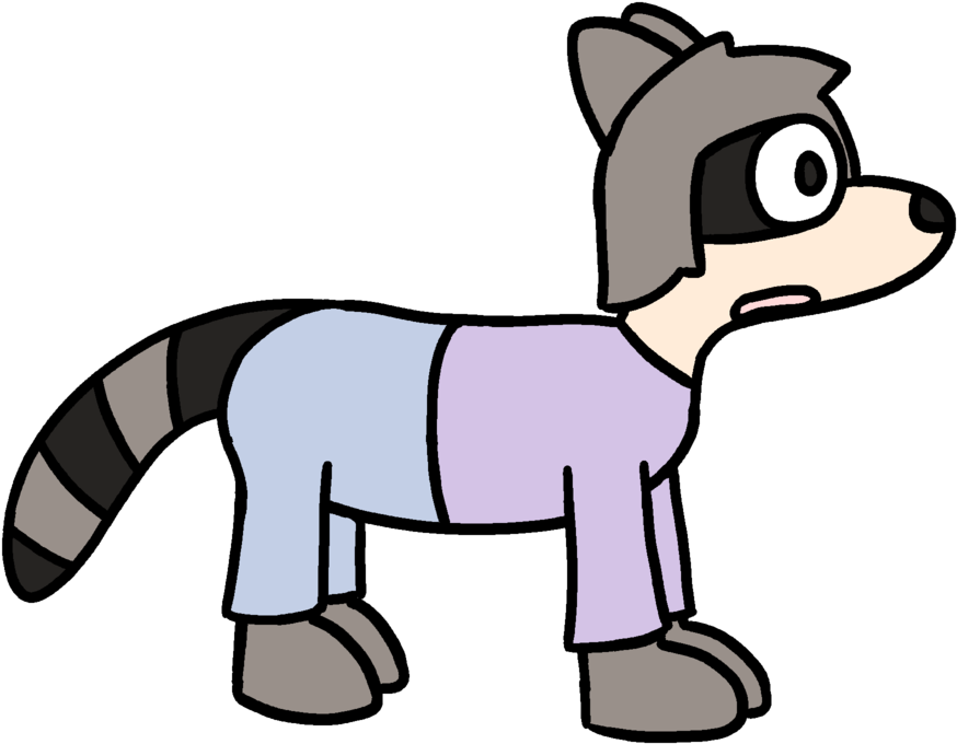 Raccoon Girl By Lizard-socks - Cartoon (1024x768)