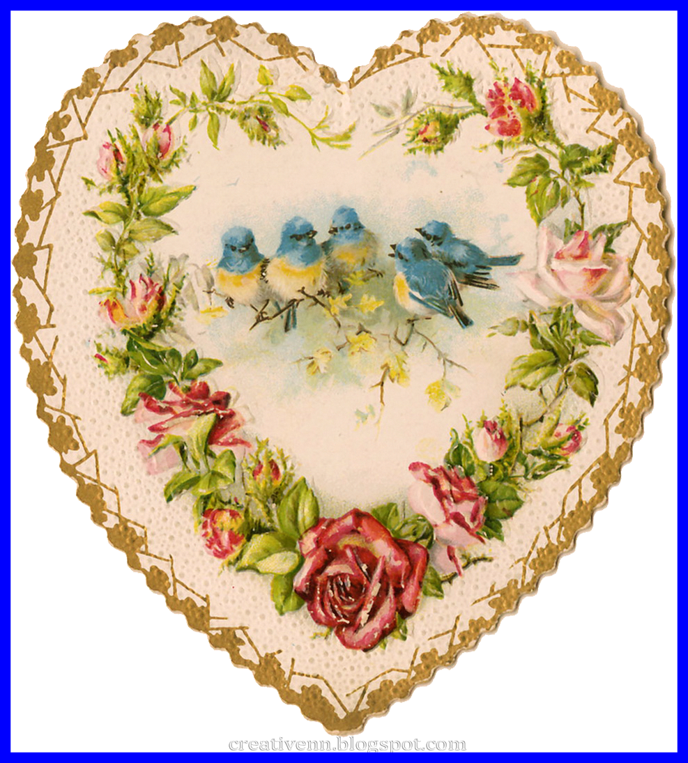 Stunning Heart Cliparts Vintage Valentine U Day On - Valentine's Day (987x1095)