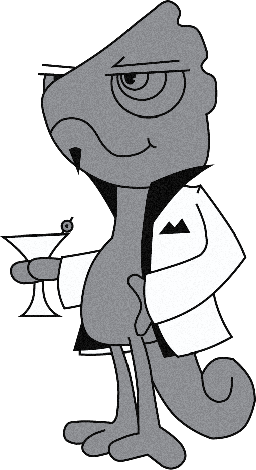 Bingo The Lounge Lizard By 8-bitspider - Cartoon (510x936)