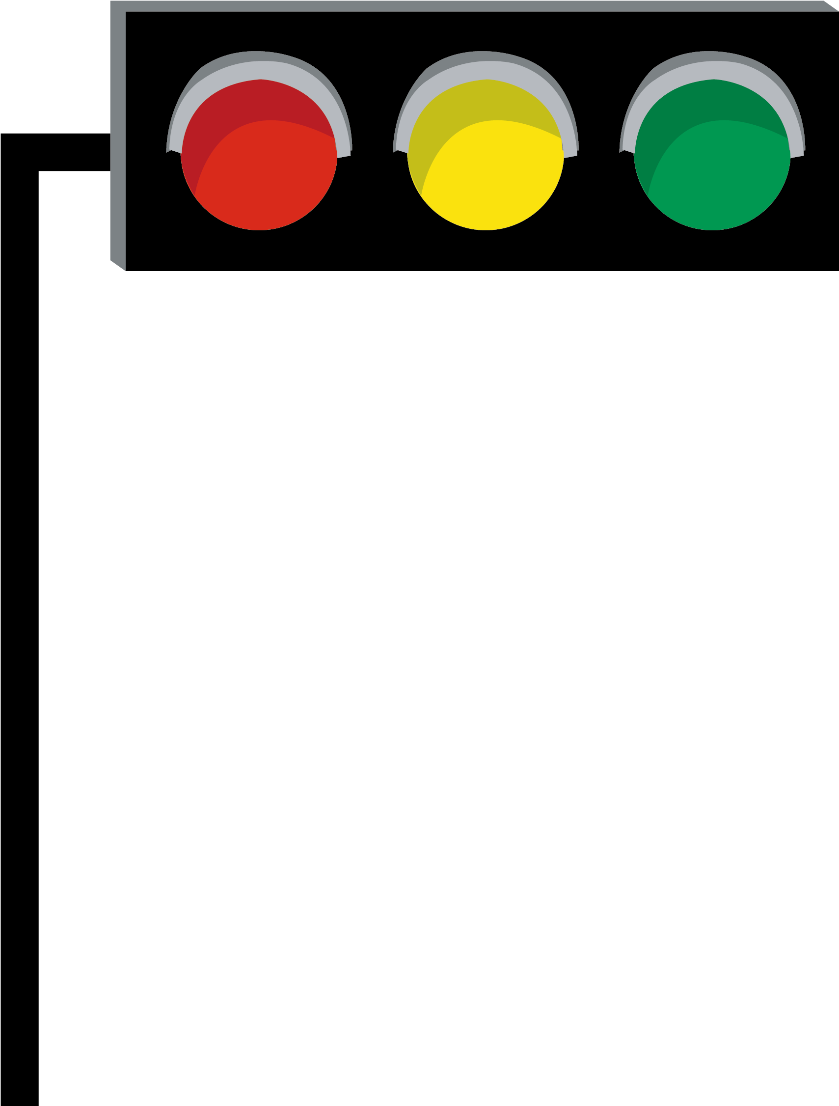 Traffic Light At-grade Intersection Road - สัญญาณ ไฟ Png (1912x2449)