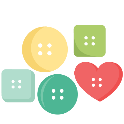 Button Set Svg Cutting Files For Cricut Silhouette - Cute As A Button Clipart (432x432)