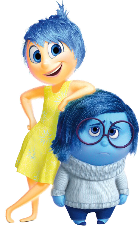 Sadness Wallpaper Called Transparent Sadness And Joy - Joy And Sadness Inside Out (499x786)