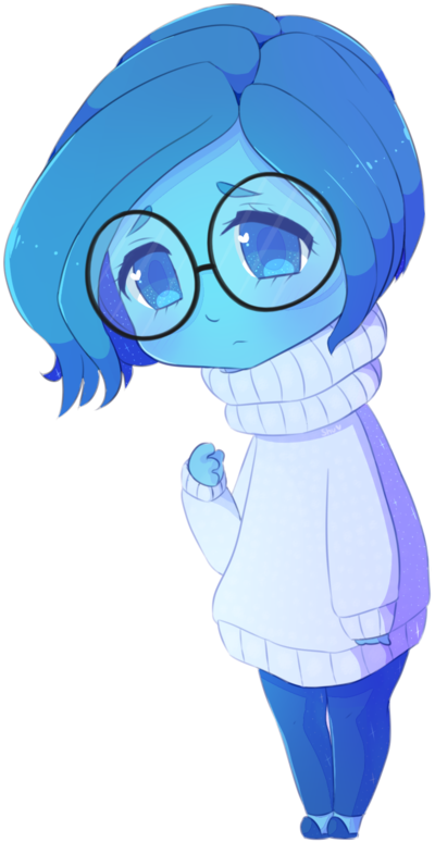 Sadness By Shushia - Inside Out Sadness Fan Art (400x774)