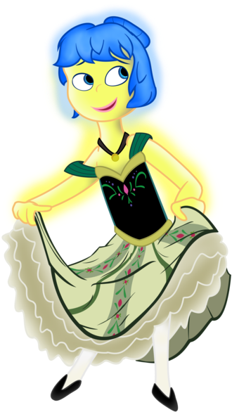 Inside Out's Joy As Coronation Anna By Cartuneslover16 - Inside Out (400x619)