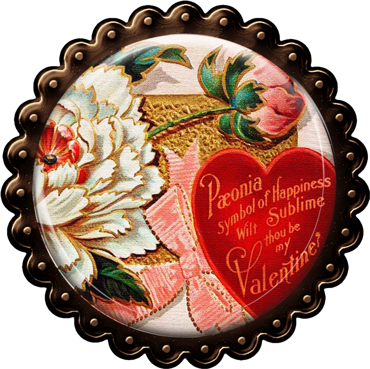 Love-themed Journal And Pocket Cards Vintage Valentine's - Victorian Valentines Day Handmade (753x752)