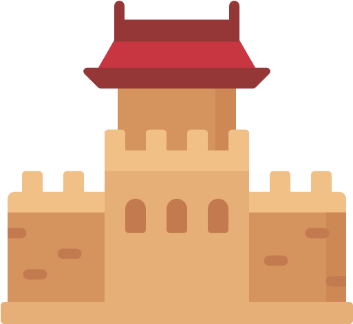 Great Wall Of China Free Icon - Architecture (512x512)