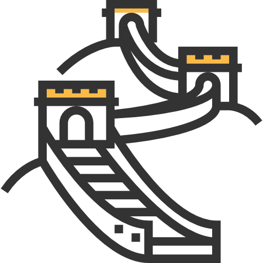 Great Wall Of China Free Icon - 長城 卡通 (512x512)