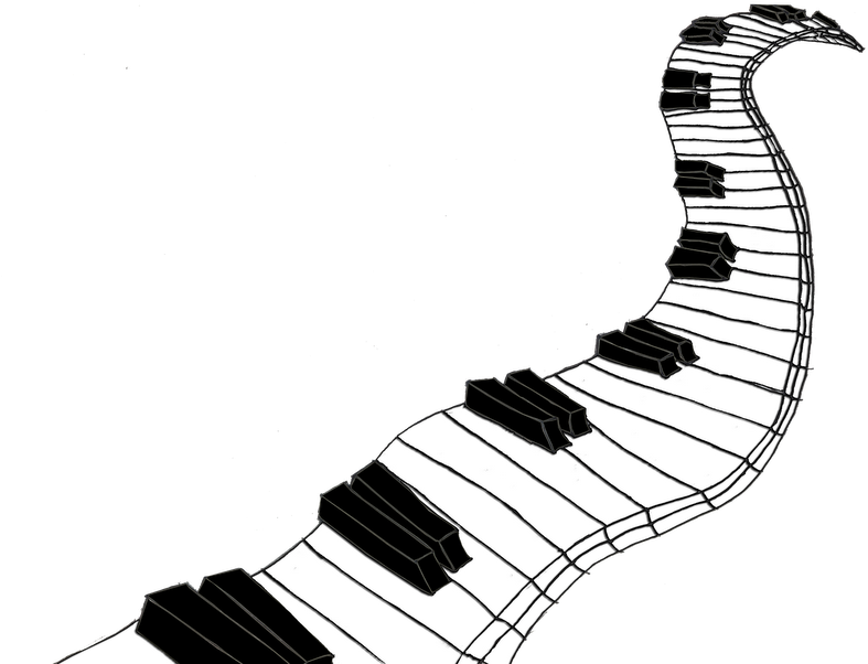 28 Collection Of Piano Drawing Png - Musical Keyboard (800x611)