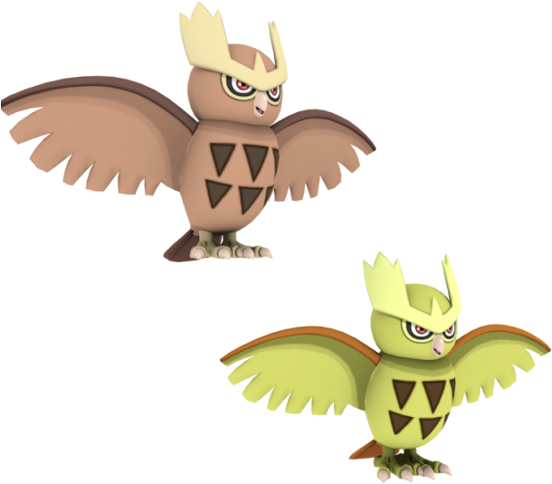Noctowl Free 3d Model - Fbx (620x537)