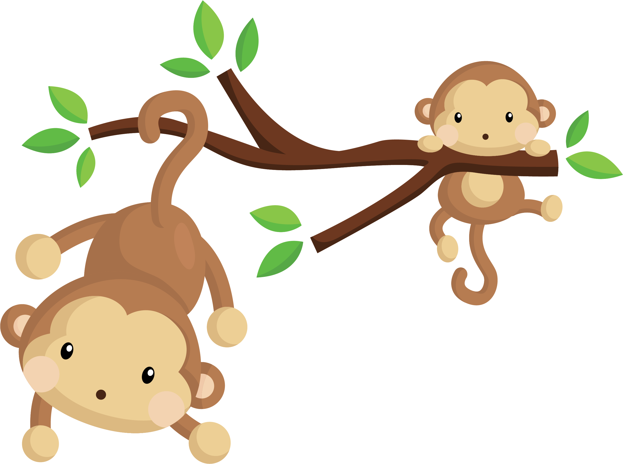 Monkey Euclidean Vector Royalty-free Clip Art - Vector Cartoon Monkeyng (3038x2225)