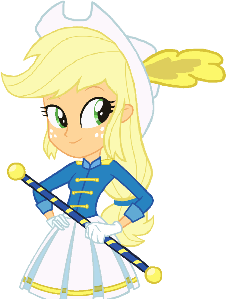 Drum Major Applejack - Applejack Friendship Through The Ages (816x978)