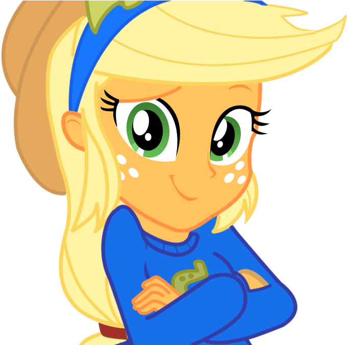 Applejack Eqg Vector By Unicornrarity - Hey Hey Everybody My Little Pony (691x675)
