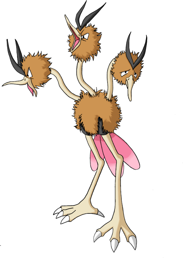 Dodrio By Theaggravatedartist On Newgrounds - Dodrio Pokemon Png (589x829)