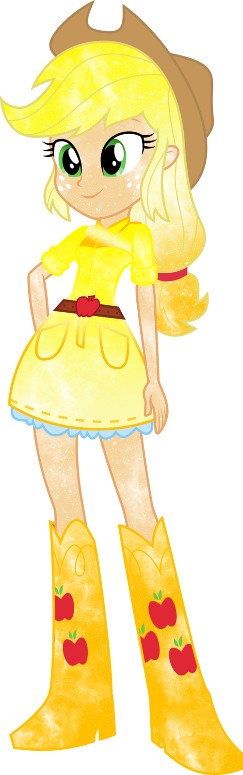 Galaxy Eg Applejack By Digitbrony On Deviantart - Applejack Equestria Girl Galaxy (501x1594)