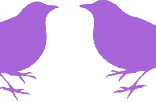 Love Birds Clip Art - Bird Silhouette Clip Art (640x420)