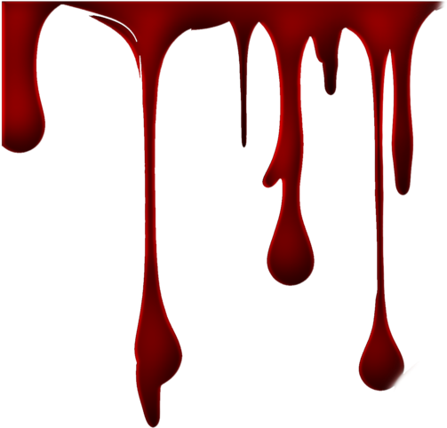 Blood Clipart Border - Transparent Blood Drip (1024x819)