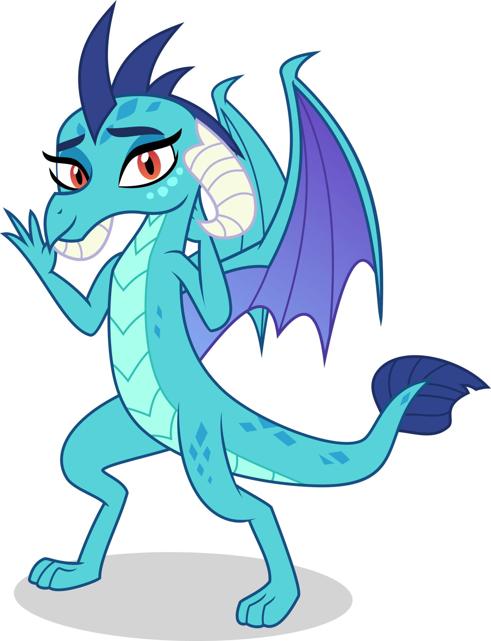 Anthro Ember By Ambris On Deviantart - Mlp Ember (1600x2087)