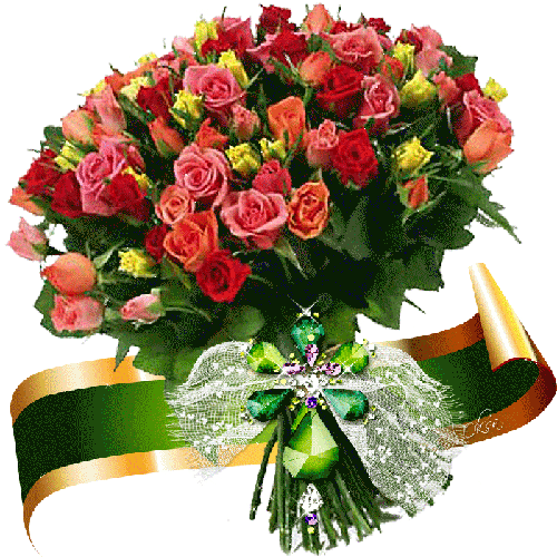 Flowers - Bouquet Of Roses (500x500)