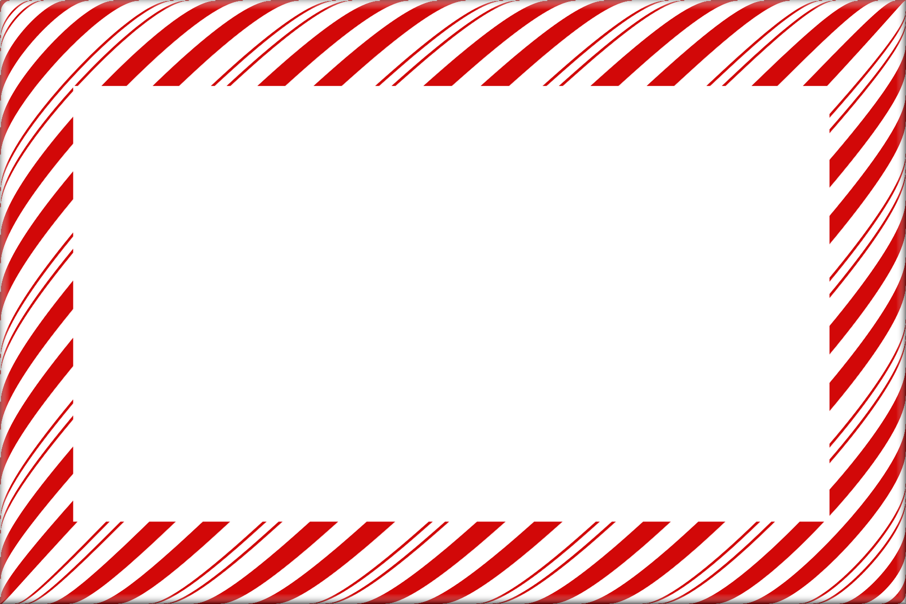 Candy Cane Christmas Borders And Frames - Candy Cane Stripe Border (1800x1200)