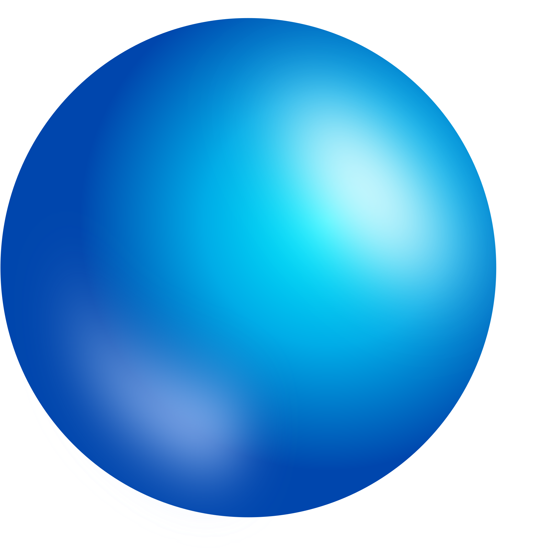 Sphere Blue Clip Art - Blue Sphere Png (2330x2400)