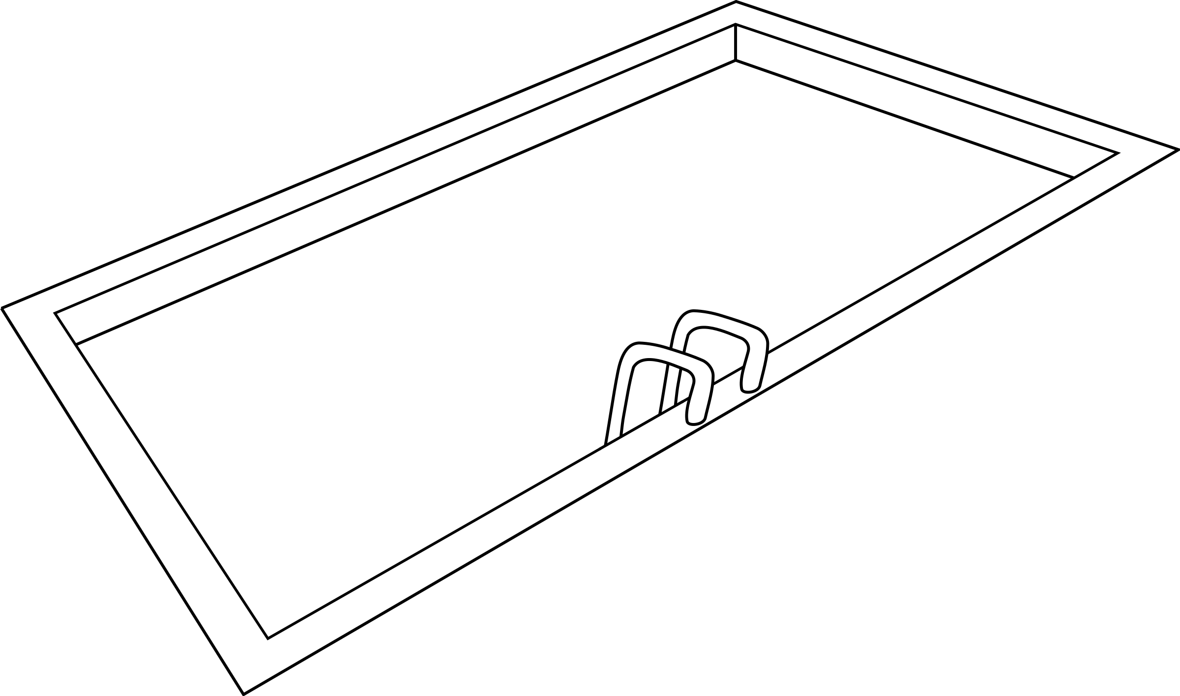 Pool Cliparts Bw - Draw A Swimming Pool Step (2400x1415)