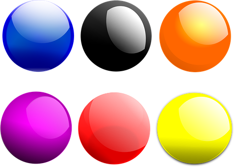 Balls, Round, Gloss, Glossy, Orb - Balls Png (481x340)
