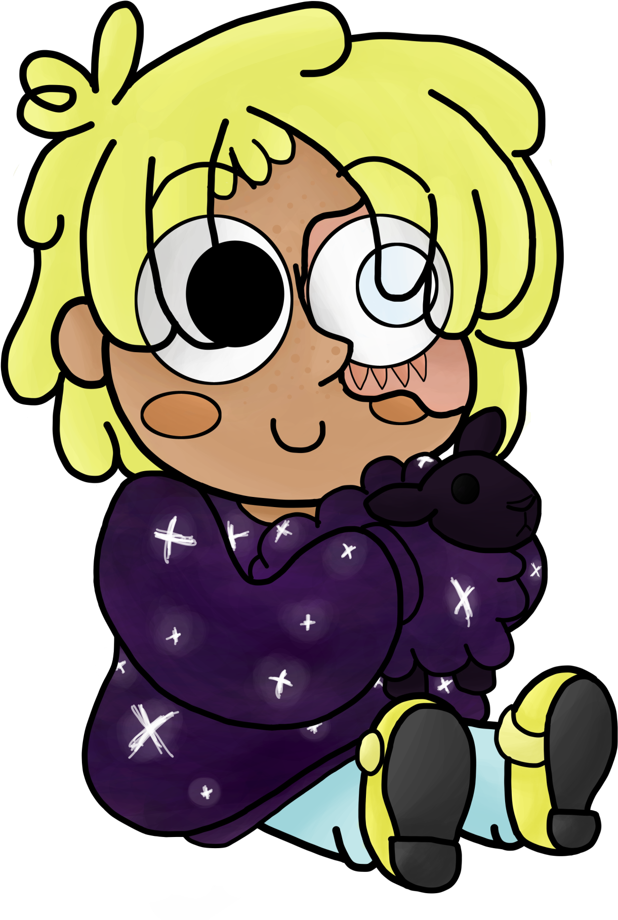 Cinnamon Bun Toby And Sleepy Sheepy - Cinnamon Roll (1280x1856)