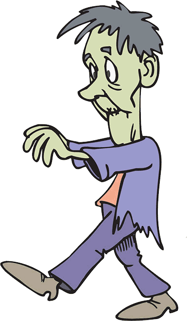Click For Larger Zombie - Zombie Clipart Transparent Background (385x661)