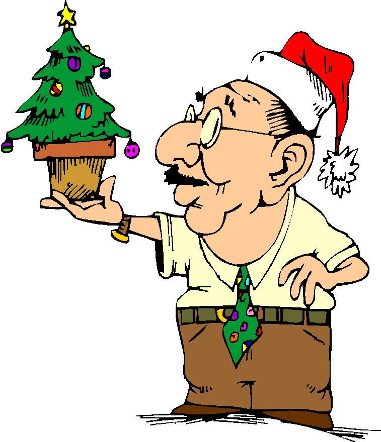 Party Clipart Funny - Christmas Office Clip Art (757x880)