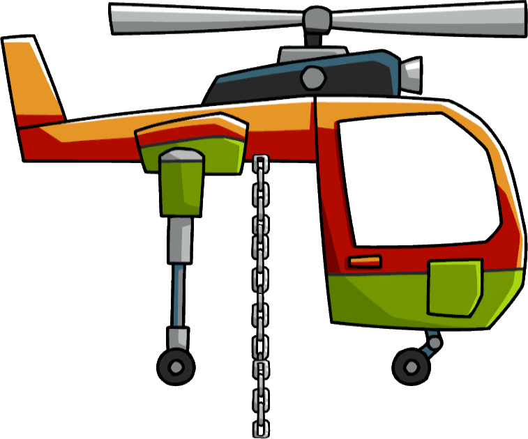 Crane Helicopter - Cool Scribblenauts Items (757x630)