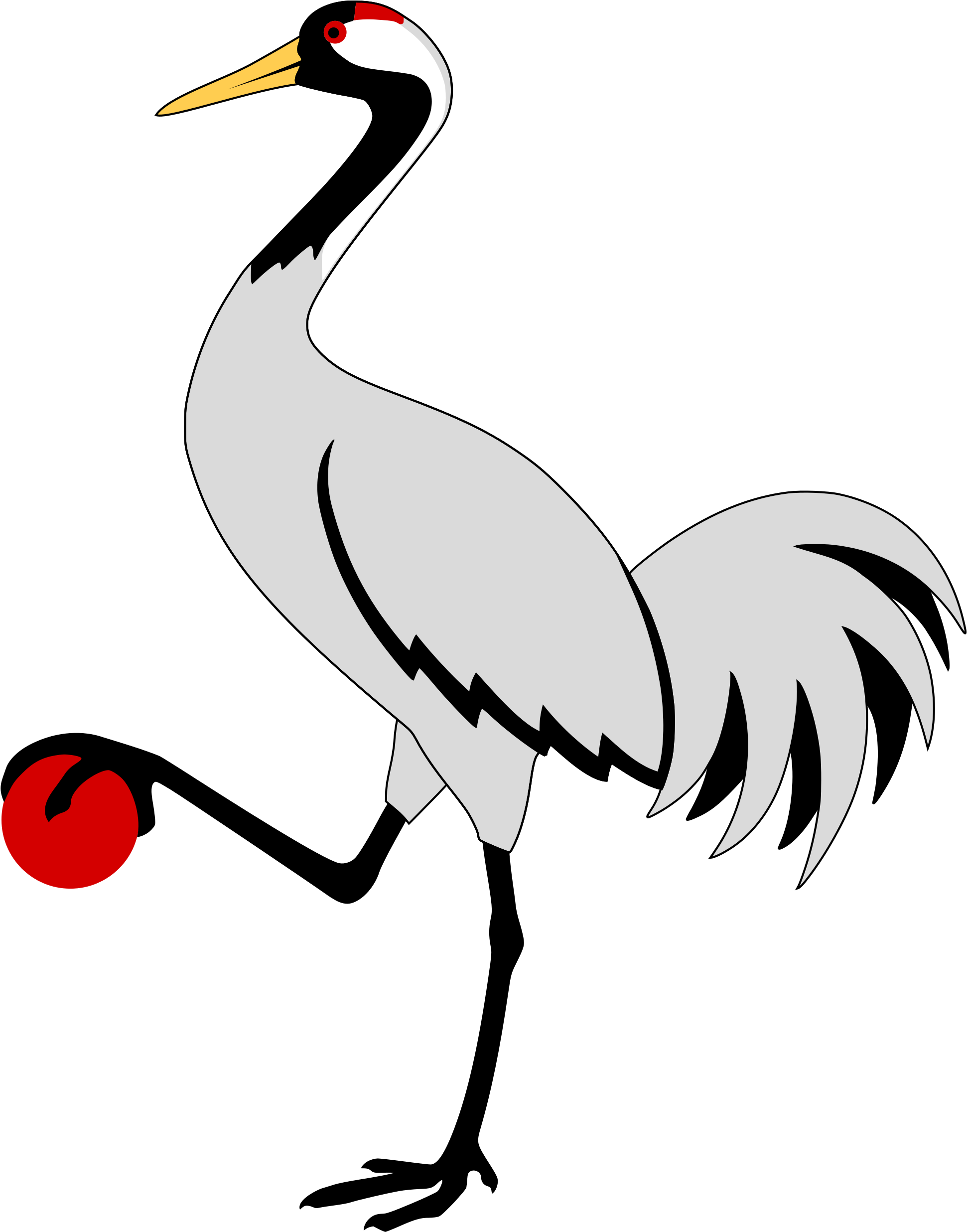 Журавль пнг рисунок