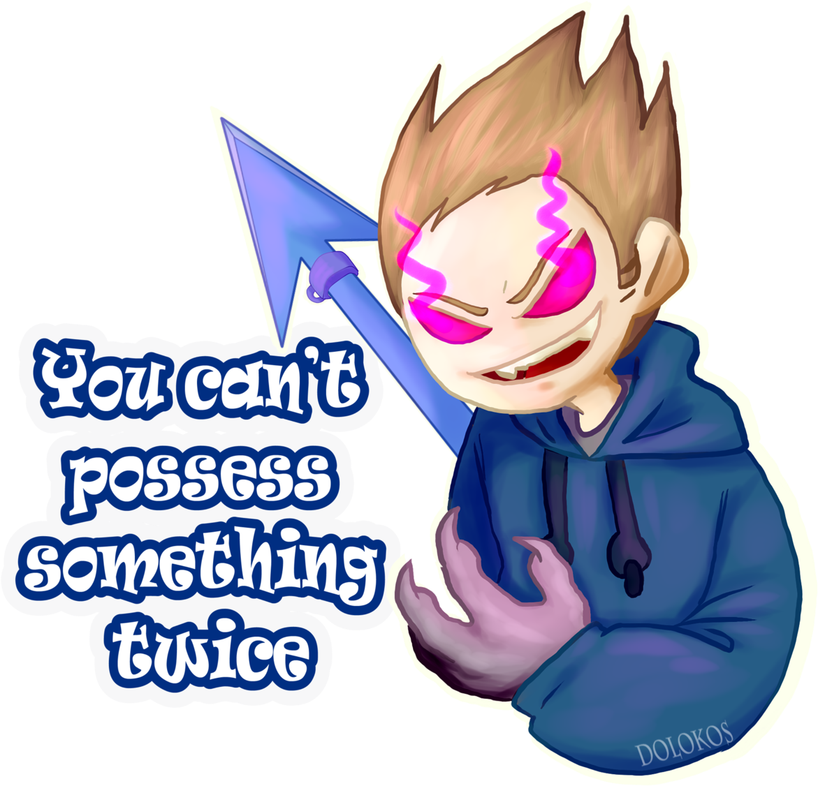 Eddsworld Ew Tom Ew Tord Possessed Tom Fanart Red Bubble - Cartoon (1280x1280)