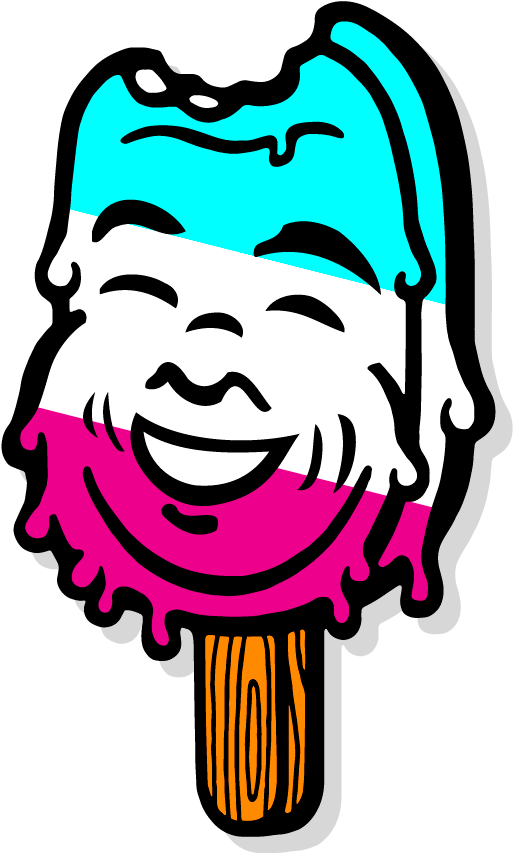 Tattoo Summer 2017 Popsicle - Art Print: Pop Ink - Csa Images' Ice Cream Treat Man, (600x889)
