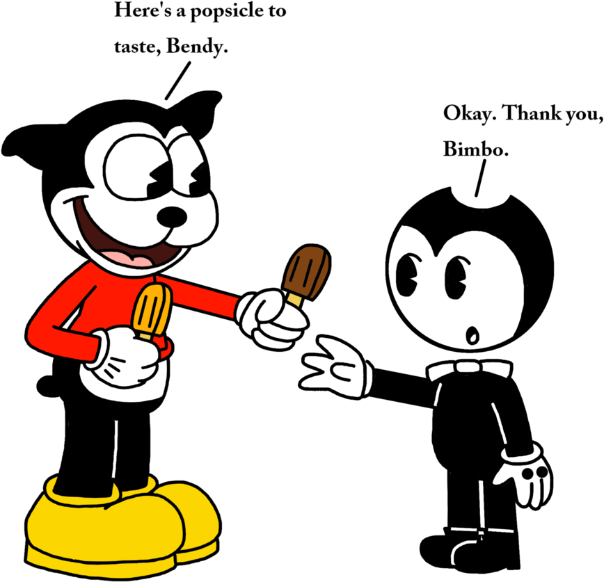 Bimbo Giving A Popsicle To Bendy By Marcospower1996 - Bimbo (894x894)