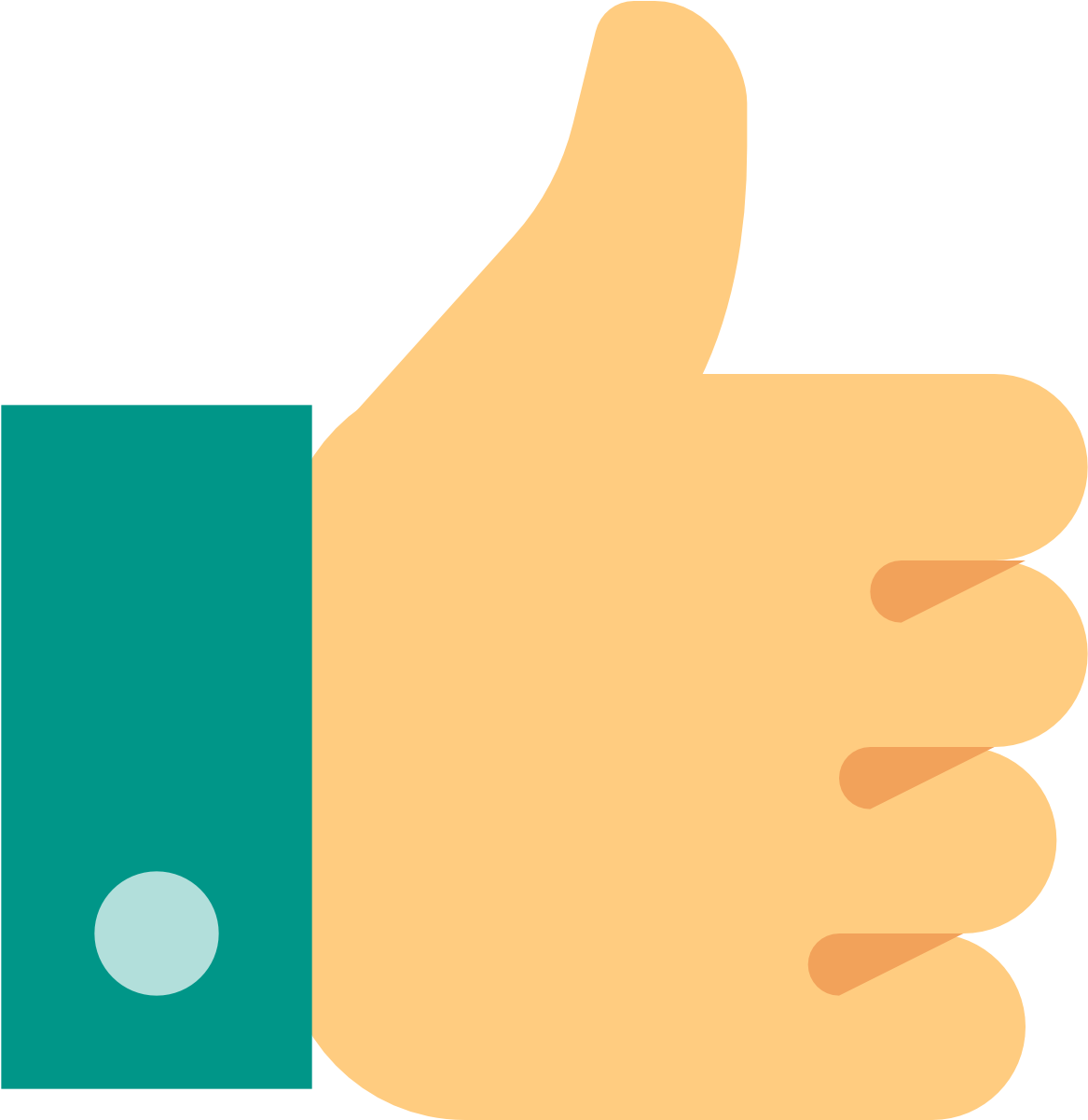 Thumb Up Icon Color - Thumbs Up Like Icon Png (1600x1600)