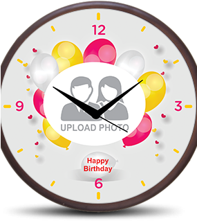 Balloons Wooden Wall Clock Balloons Wooden Wall Clock - Clock (284x426)