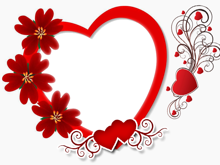 Love Photo Frames Love Frames Love Frame 1 Lovewale - Transparent Background Heart Png (714x537)