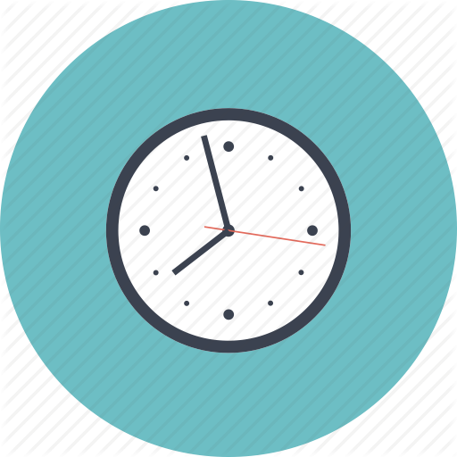 Always On Time - Watch Flat Design Png (512x512)