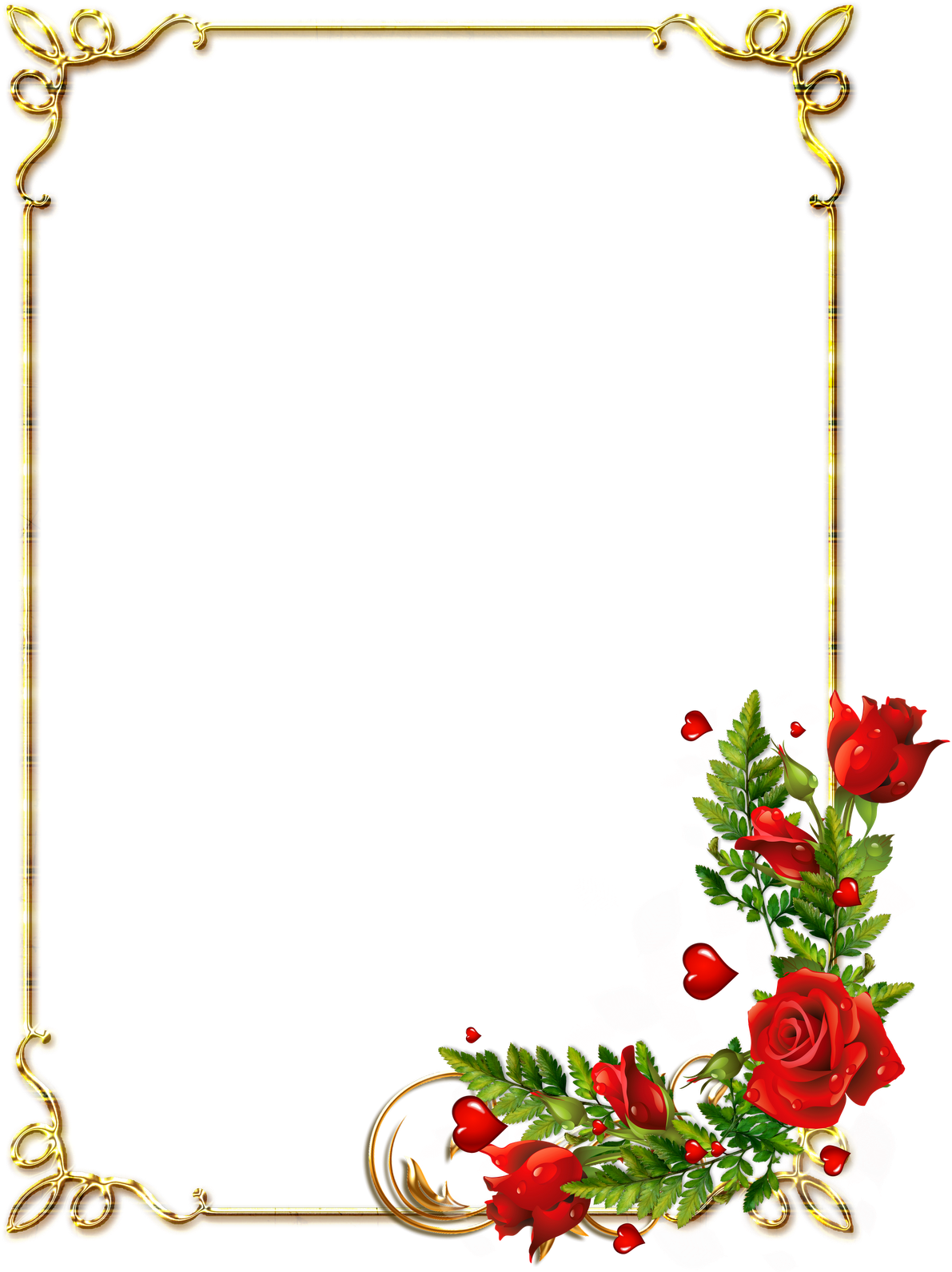 Imagens Psd E Png Fundo Transparente Grátis Para Programas - Page Border Flower Design (1600x1600)
