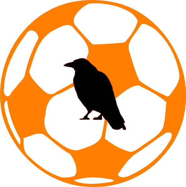 Crows Football Clip Art At Clker - Bola De Futebol Desenho Para Colorir (594x597)
