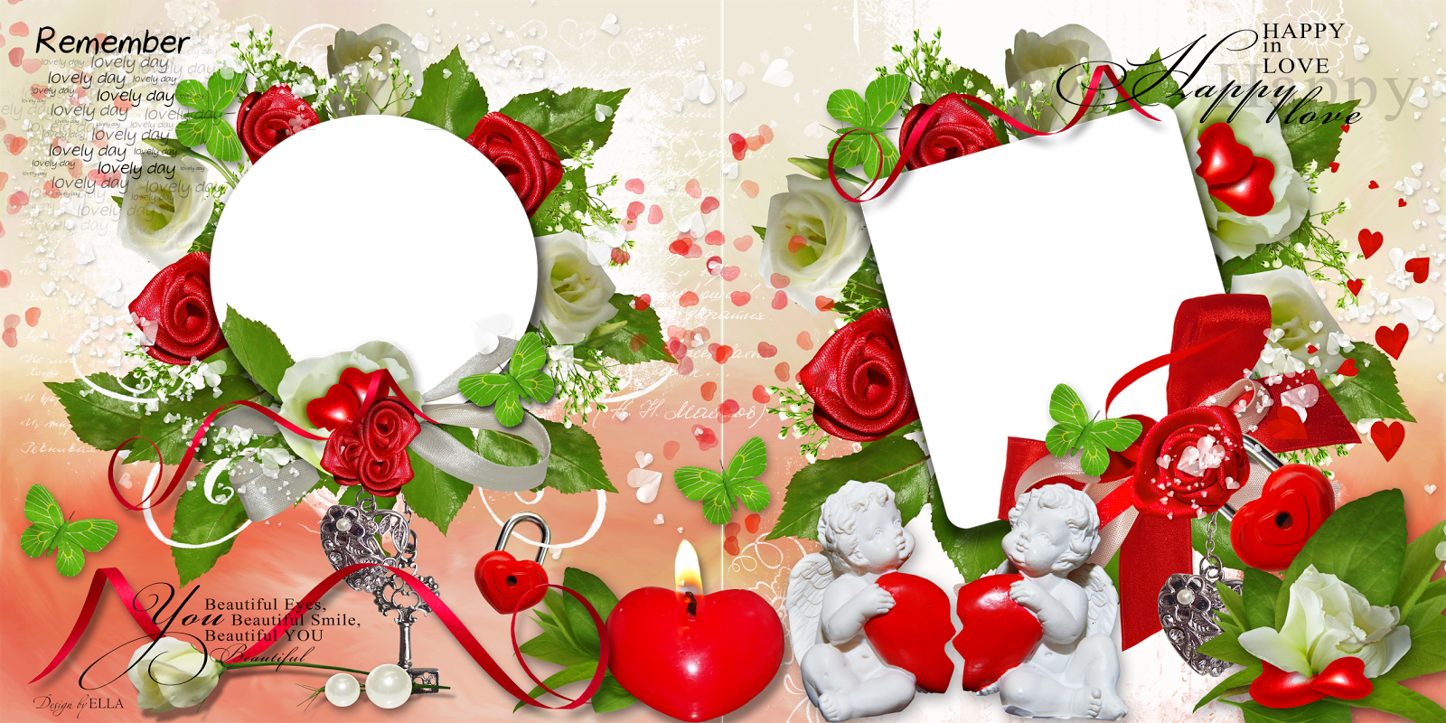 Love Frames For Photoshop - Adobe Photoshop (1600x800)